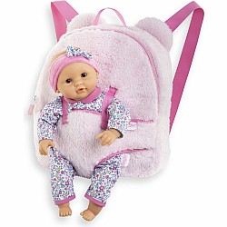 BB 12" Plush Backpack Baby Doll Carrier