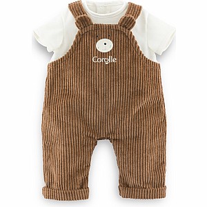 12" Bear Overalls & T-Shirt - Little Explorer