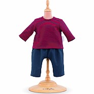 Corolle 14" Pants  Striped T-shirt