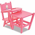 Corolle 2 in 1 Baby Doll High Chair for Both 14in and 17in Dolls