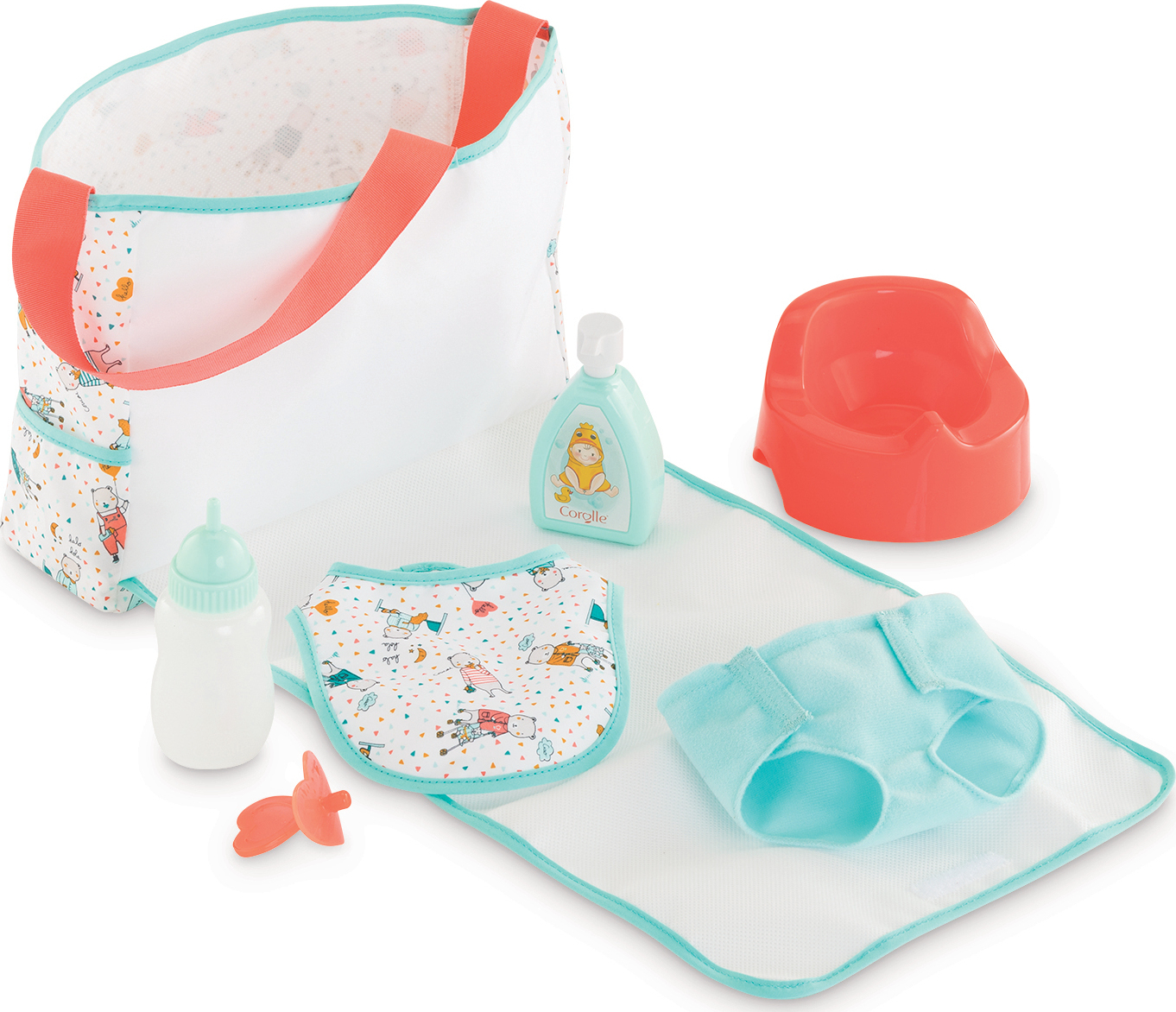 koste Bygge videre på Balehval Corolle BB14" - 17" Changing Bag & Accessories - Corolle - Blue Turtle Toys
