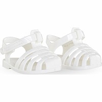 14" Dolls Sandals - White