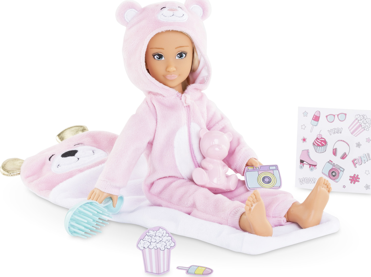 Corolle Girls Valentine Pajama Party Set - The Toy Box Hanover