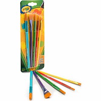 5 Count Crayola Arts And Craft Brush Set