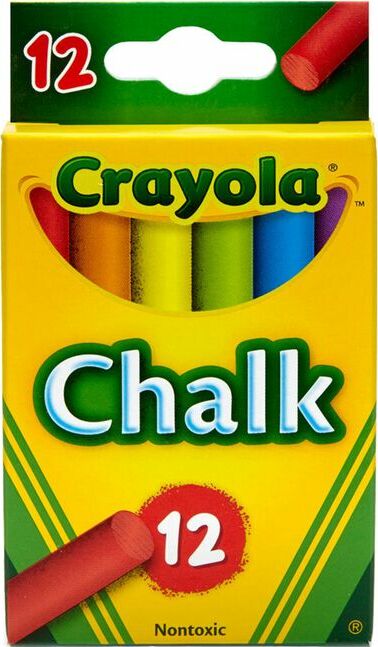 12 Ct. Multi-Colored Chalk - The Toy Box
