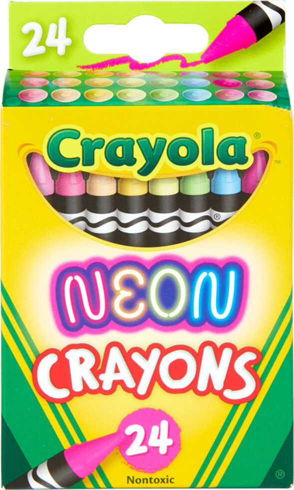 8 Ct. Dry-Erase Crayons, Neon, Large Size - Franklin's Toys