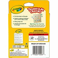 8 Ct Anti-Roll Triangular Crayons