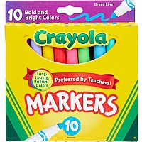 10 Ct. Bold & Bright, Broad Line  Markers