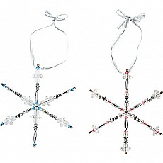 Beaded Snowflake Ornaments