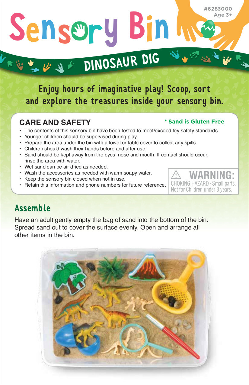 Creativity for Kids Dinosaur Dig Sensory Bin - Each