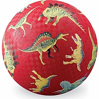 5 inch Playground Ball - Dinosaurs (Red)
