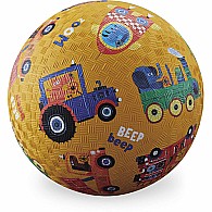 Crocodile Creek Vehicle Sounds Yellow Playground Ball 5 inches