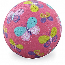 Crocodile Creek Butterflies Pink Playground Ball 5 inches