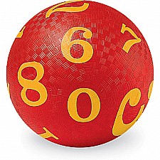 5" Playball/ Numbers Red