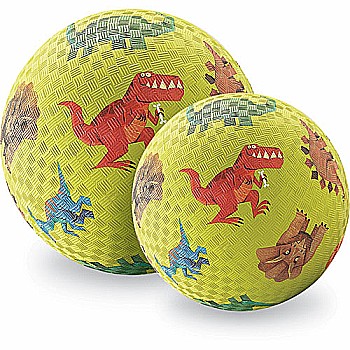 Crocodile Creek Dinosaurs Green Playground Ball 7 inches