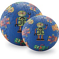 Crocodile Creek Robots Blue Playground Ball 7 inches