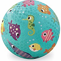 Crocodile Creek Fish Turquoise Playground Ball 7 inches