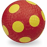 7" Playground Ball Loose  Red-Yellow Dots