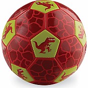 Size 3 Soccer Ball - Dinosaurs (Red)