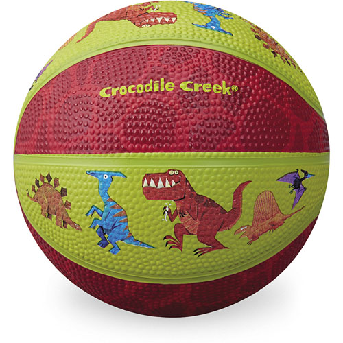 Dinosaurs Lime Green/Red Kidsized Basketball 5.5 inches Kool & Child