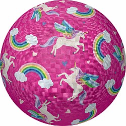 5" Playground Ball - Unicorn Rainbow