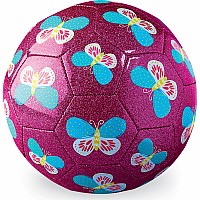 Size 3 Glitter Soccer Ball - Butterfly
