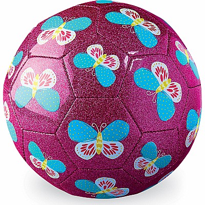 Size 3 Glitter Soccer Ball - Butterfly