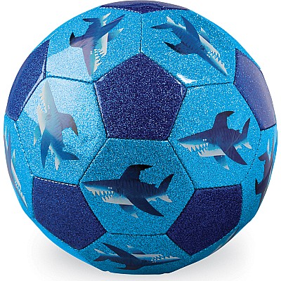 Size 3 Glitter Soccer Ball - Shark City