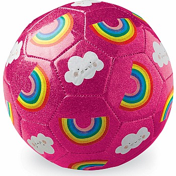 Pink Rainbow, Glitter Soccer Ball Size 3