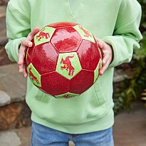 Size 3 Glitter Soccer Ball - Dinosaur