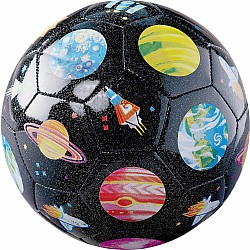 Size 3 Glitter Soccer Ball - Space Explorer