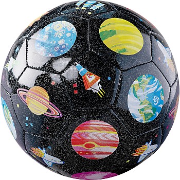 Space Explorer, Glitter Soccer Ball Size 3