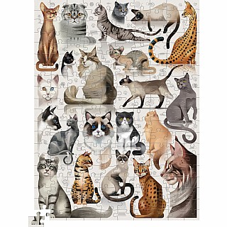 200-Piece Puzzle - Cat Breeds