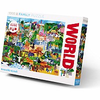 1000-pc Puzzle - World Collage