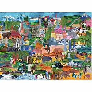 1000-pc Puzzle - World Collage 