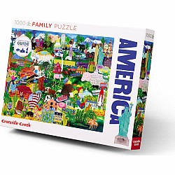 Crocodile Creek "America Collage" (1000 Pc Family Puzzle)