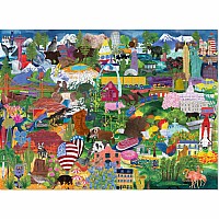 1000-pc Puzzle - America Collage 