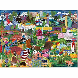1000-pc Puzzle - America Collage 