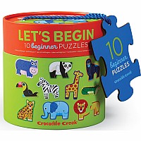 CROCODILE CREEK Let's Begin 2PC PuzzleS Jungle