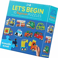 Let's Begin 2-Piece Box Puzzle - Vehicles