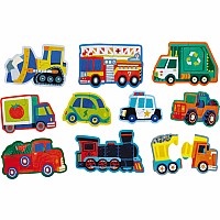 Let's Begin 2-Piece Box Puzzle - Vehicles