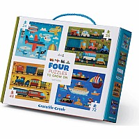 Four Puzzles - Vehicles