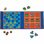 Magnetic Games/Tic Tac Toe & Checkers - Dino