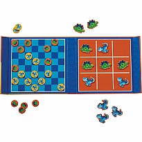 Magnetic Games/Tic Tac Toe & Checkers - Dino