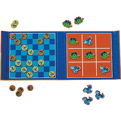Magnetic Games/Tic Tac Toe & Checkers - Dino