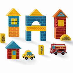 Build and Play Wood Blocks, Busy City