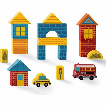 Build and Play Wood Blocks, Busy City