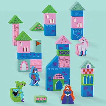 Build & Play Wood Blocks, Princess Palace