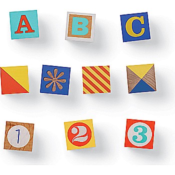 ABC - 123 Wood Blocks