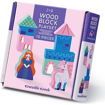 Build & Play Mini Wood Blocks, Princess Palace